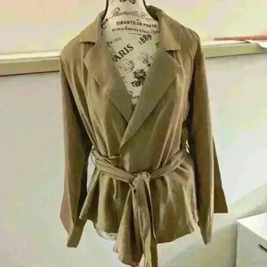 BANANA REPUBLIC | Women's WHSKY Wrap Front 3/4 Length  Bell Sleeved Blaz…